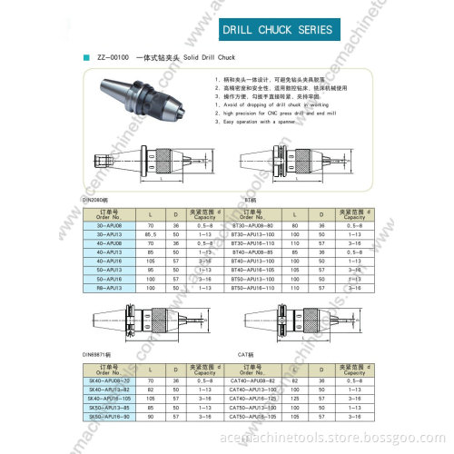 Drill Chuck Series Solid Drill Chuck